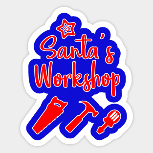 Santa's Toy Workshop Sticker